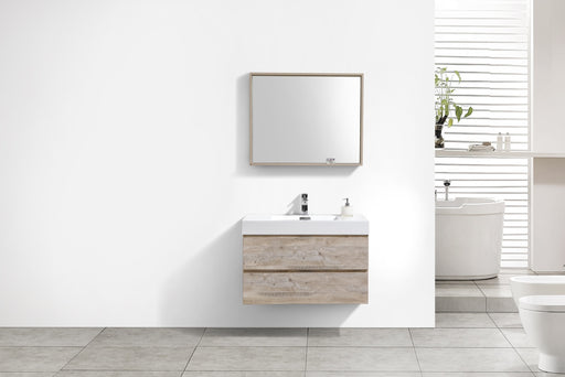 KubeBath | Bliss 36" Nature Wood Wall Mount Modern Bathroom Vanity KubeBath - Vanities KubeBath   