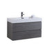 KubeBath | Bliss 40" Gray Oak Wall Mount Modern Bathroom Vanity KubeBath - Vanities KubeBath   