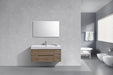 KubeBath | Bliss 48" Butternut Wall Mount Modern Bathroom Vanity KubeBath - Vanities KubeBath   