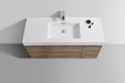 KubeBath | Bliss 48" Butternut Wall Mount Modern Bathroom Vanity KubeBath - Vanities KubeBath   