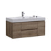 KubeBath | Bliss 48" Butternut Wall Mount Modern Bathroom Vanity KubeBath - Vanities KubeBath   