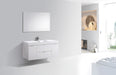 KubeBath | Bliss 48" High Gloss White Wall Mount Modern Bathroom Vanity KubeBath - Vanities KubeBath   