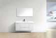 KubeBath | Bliss 48" High Gloss White Wall Mount Modern Bathroom Vanity KubeBath - Vanities KubeBath   