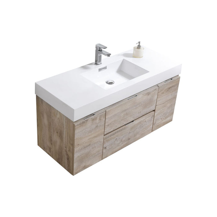 KubeBath | Bliss 48" Nature Wood Wall Mount Modern Bathroom Vanity KubeBath - Vanities KubeBath   