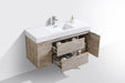 KubeBath | Bliss 48" Nature Wood Wall Mount Modern Bathroom Vanity KubeBath - Vanities KubeBath   