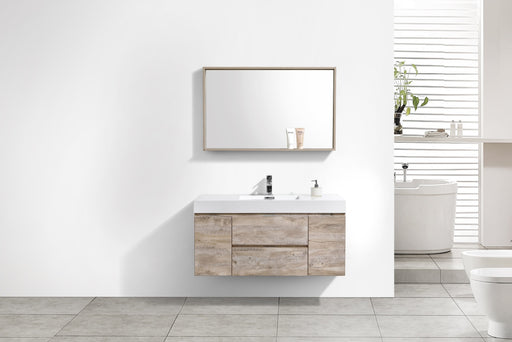 KubeBath | Bliss 48" Nature Wood Wall Mount Modern Bathroom Vanity KubeBath - Vanities KubeBath   