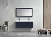 KubeBath | Bliss 60" Double Sink Blue Wall Mount Modern Bathroom Vanity KubeBath - Vanities KubeBath   