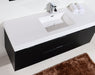 KubeBath | Bliss 60" Single Sink Black Wall Mount Modern Bathroom Vanity KubeBath - Vanities KubeBath   