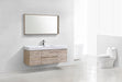 KubeBath | Bliss 60" Single Sink Nature Wood Wall Mount Modern Bathroom Vanity KubeBath - Vanities KubeBath   