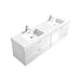 KubeBath | Bliss 72" Double Sink High Gloss White Wall Mount Modern Bathroom Vanity KubeBath - Vanities KubeBath   