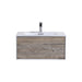 KubeBath | Divario 30" Nature Wood Wall Mount Modern Bathroom Vanity KubeBath - Vanities KubeBath   