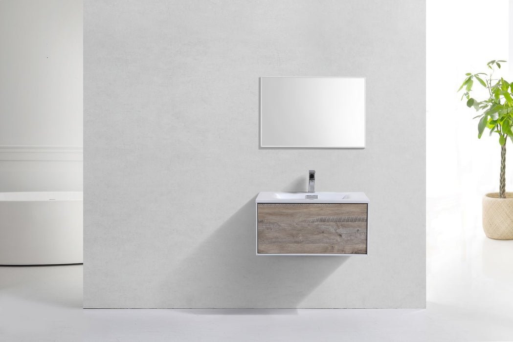 KubeBath | Divario 30" Nature Wood Wall Mount Modern Bathroom Vanity KubeBath - Vanities KubeBath   