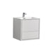 KubeBath | DeLusso 24" High Glossy White Wall Mount Modern Bathroom Vanity KubeBath - Vanities KubeBath   