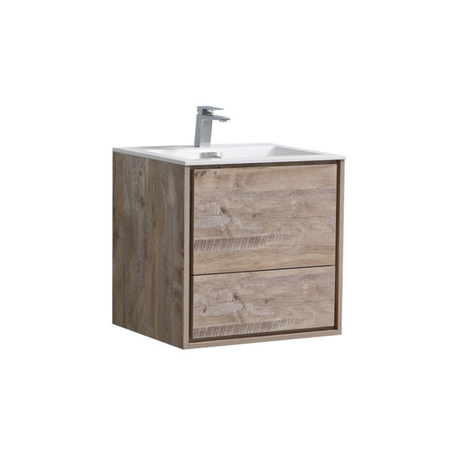 KubeBath | DeLusso 24" Nature Wood Wall Mount Modern Bathroom Vanity KubeBath - Vanities KubeBath   