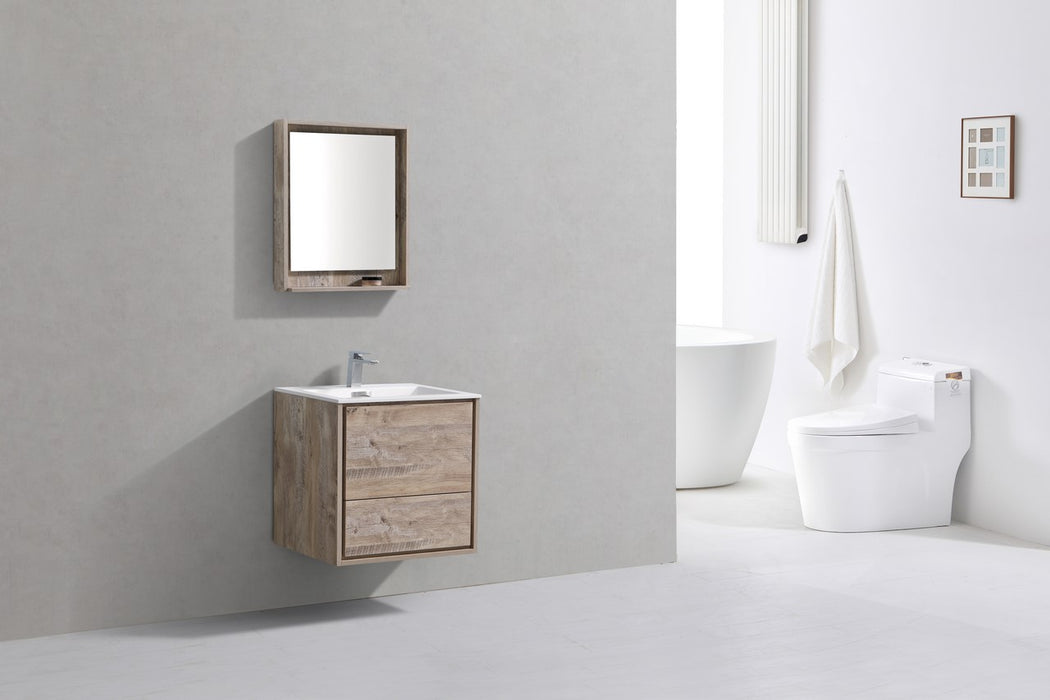 KubeBath | DeLusso 24" Nature Wood Wall Mount Modern Bathroom Vanity KubeBath - Vanities KubeBath   