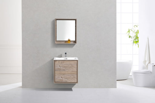 KubeBath | DeLusso 24" Nature Wood Wall Mount Modern Bathroom Vanity KubeBath - Vanities KubeBath   