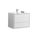 KubeBath | DeLusso 30" High Glossy White Wall Mount Modern Bathroom Vanity KubeBath - Vanities KubeBath   