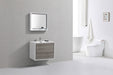 KubeBath | DeLusso 30" Ash Gray Wall Mount Modern Bathroom Vanity KubeBath - Vanities KubeBath   