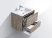 KubeBath | DeLusso 30" Nature Wood Wall Mount Modern Bathroom Vanity KubeBath - Vanities KubeBath   