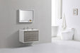 KubeBath | DeLusso 36" Ash Gray Wall Mount Modern Bathroom Vanity KubeBath - Vanities KubeBath   