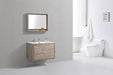 KubeBath | DeLusso 36" Nature Wood Wall Mount Modern Bathroom Vanity KubeBath - Vanities KubeBath   