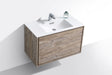 KubeBath | DeLusso 36" Nature Wood Wall Mount Modern Bathroom Vanity KubeBath - Vanities KubeBath   