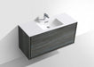 KubeBath | DeLusso 48" Single Sink Ocean Gray Wall Mount Modern Bathroom Vanity KubeBath - Vanities KubeBath   