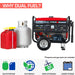 DuroStar | DS4850EH Dual Fuel Portable Generator | 4,850-Watt/3,850-Watt 210cc Electric Start DuroStar - Generator DuroStar   