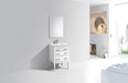 KubeBath | Eiffel 24'' High Gloss White Vanity W/ Quartz Counter Top KubeBath - Vanities KubeBath   