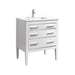 KubeBath | Eiffel 30'' High Gloss White Vanity W/ Quartz Counter Top KubeBath - Vanities KubeBath   