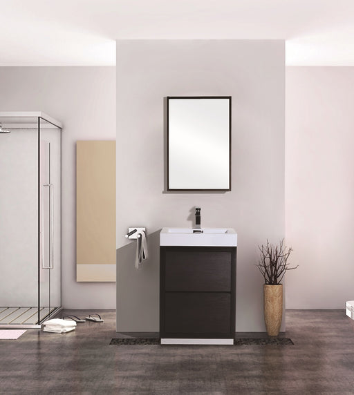 KubeBath | Bliss 24" Black Free Standing Modern Bathroom Vanity KubeBath - Vanities KubeBath   