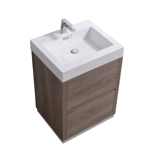 KubeBath | Bliss 24" Butternut Free Standing Modern Bathroom Vanity KubeBath - Vanities KubeBath   