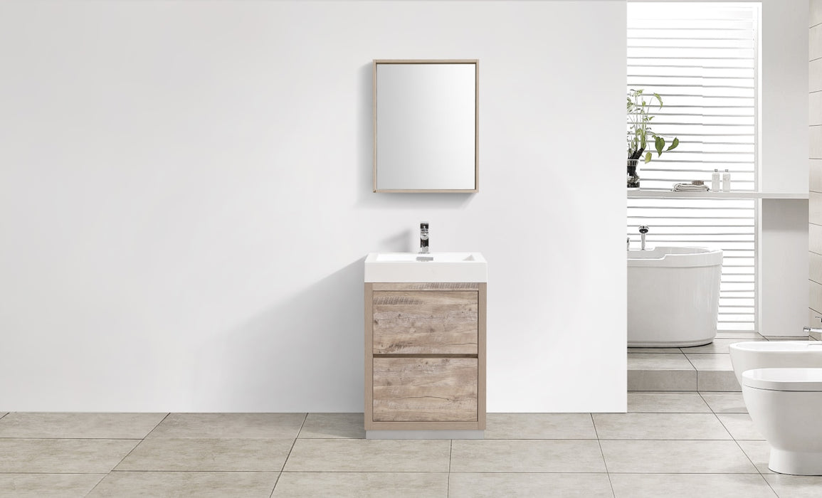 KubeBath | Bliss 24" Nature Wood Free Standing Modern Bathroom Vanity KubeBath - Vanities KubeBath   