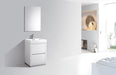 KubeBath | Bliss 24" High Gloss White Free Standing Modern Bathroom Vanity KubeBath - Vanities KubeBath   
