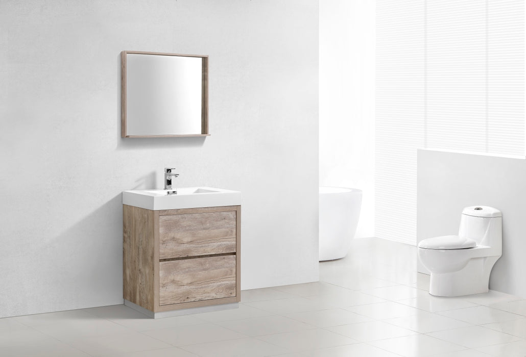 KubeBath | Bliss 30" Nature Wood Free Standing Modern Bathroom Vanity KubeBath - Vanities KubeBath   