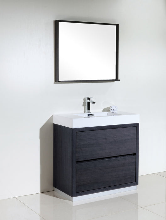 KubeBath | Bliss 36" Gray Oak Free Standing Modern Bathroom Vanity KubeBath - Vanities KubeBath   