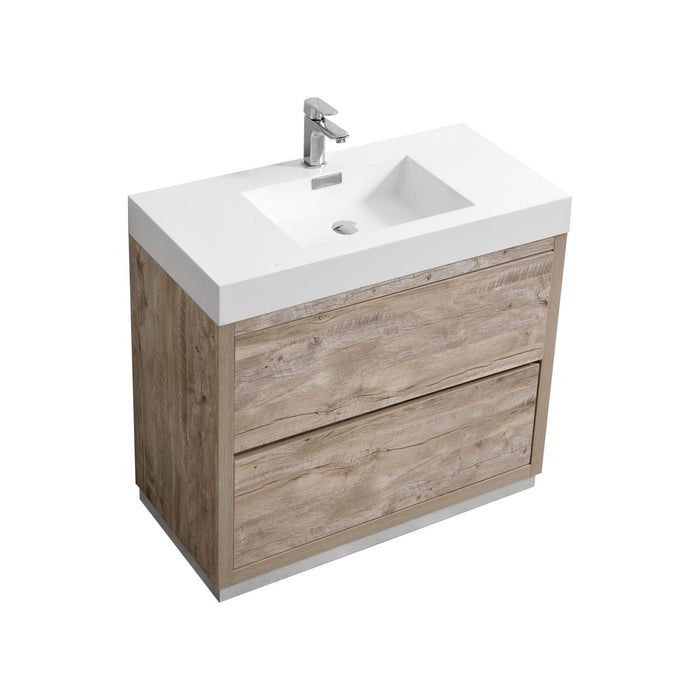 KubeBath | Bliss 36" Nature Wood Free Standing Modern Bathroom Vanity KubeBath - Vanities KubeBath   