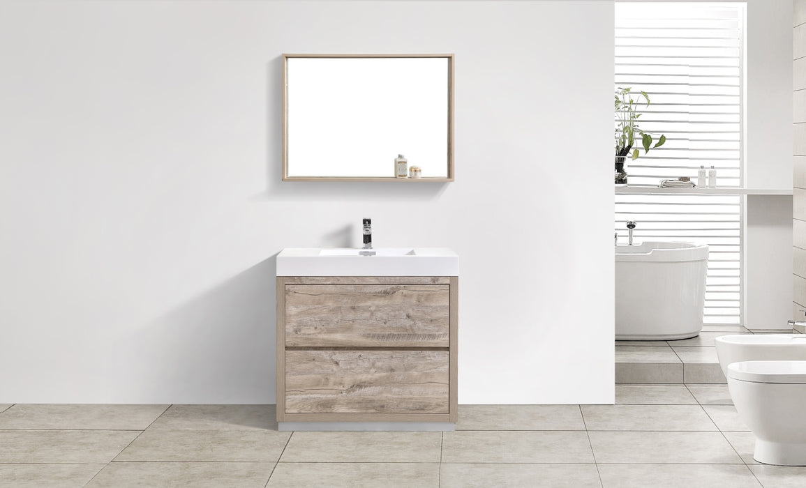 KubeBath | Bliss 36" Nature Wood Free Standing Modern Bathroom Vanity KubeBath - Vanities KubeBath   