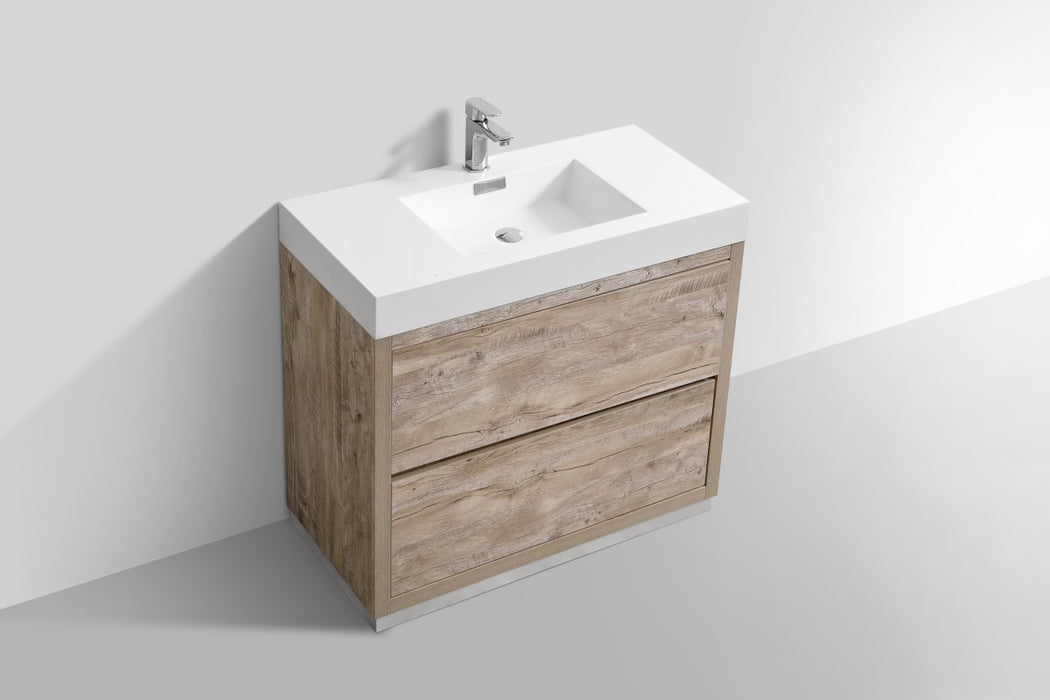 KubeBath | Bliss 36" Nature Wood Free Standing Modern Bathroom Vanity KubeBath - Vanities KubeBath   