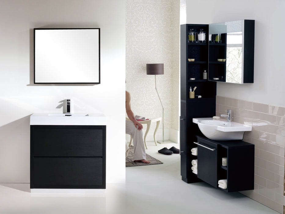 KubeBath | Bliss 40" Black Free Standing Modern Bathroom Vanity KubeBath - Vanities KubeBath   