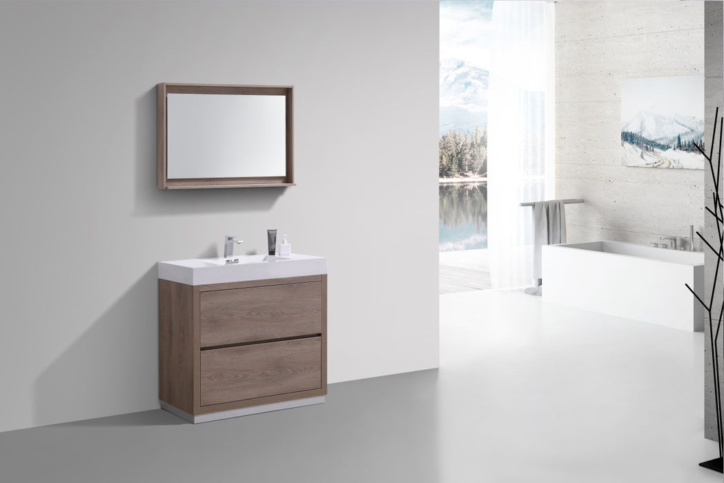 KubeBath | Bliss 40" Butternut Free Standing Modern Bathroom Vanity KubeBath - Vanities KubeBath   
