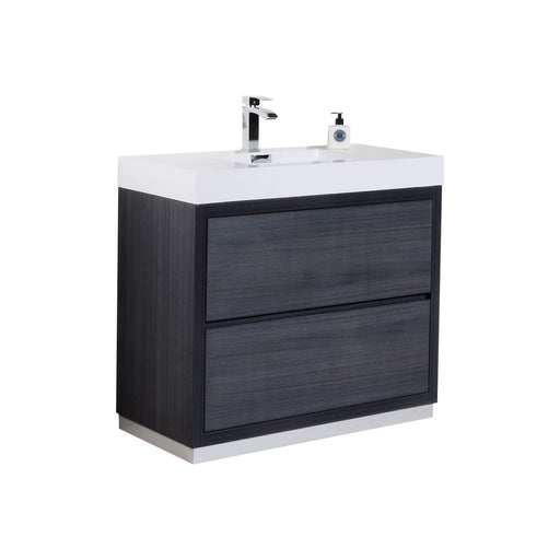 KubeBath | Bliss 40" Gray Oak Free Standing Modern Bathroom Vanity KubeBath - Vanities KubeBath   