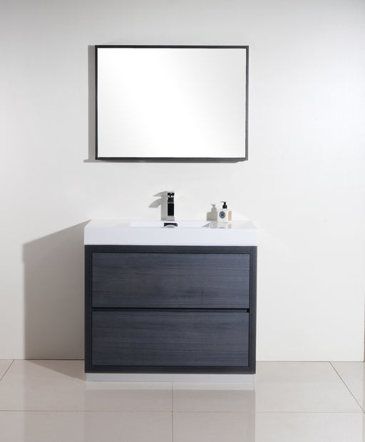 KubeBath | Bliss 40" Gray Oak Free Standing Modern Bathroom Vanity KubeBath - Vanities KubeBath   