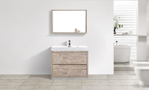 KubeBath | Bliss 40" Nature Wood Free Standing Modern Bathroom Vanity KubeBath - Vanities KubeBath   