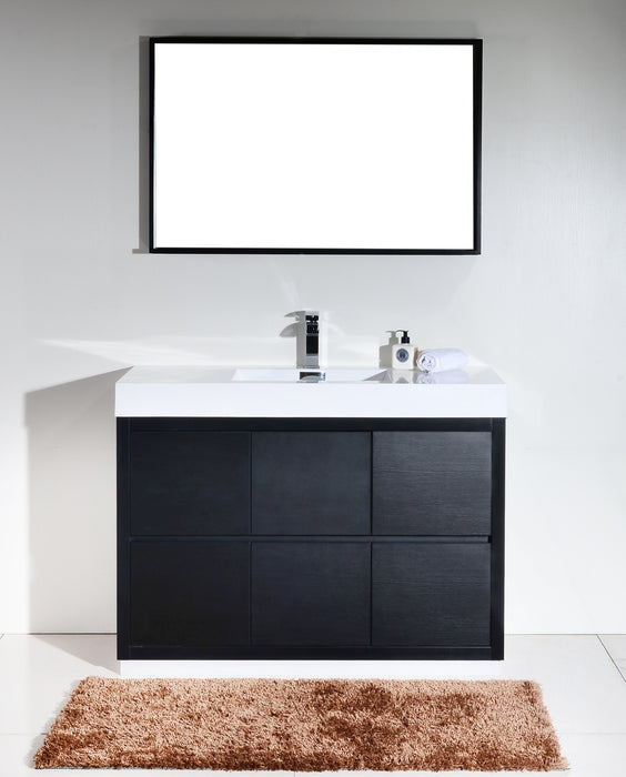 KubeBath | Bliss 48" Black Free Standing Modern Bathroom Vanity KubeBath - Vanities KubeBath   