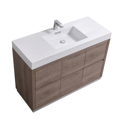 KubeBath | Bliss 48" Butternut Free Standing Modern Bathroom Vanity KubeBath - Vanities KubeBath   