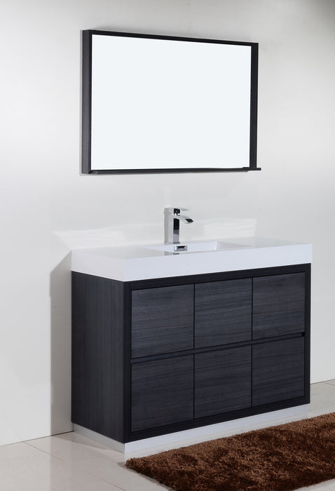 KubeBath | Bliss 48" Gray Oak Free Standing Modern Bathroom Vanity KubeBath - Vanities KubeBath   