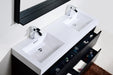 KubeBath | Bliss 60" Double Sink Black Free Standing Modern Bathroom Vanity KubeBath - Vanities KubeBath   