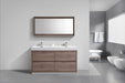 KubeBath | Bliss 60" Double Sink Butternut Free Standing Modern Bathroom Vanity KubeBath - Vanities KubeBath   