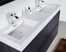 KubeBath | Bliss 60" Double Sink Gray Oak Free Standing Modern Bathroom Vanity KubeBath - Vanities KubeBath   